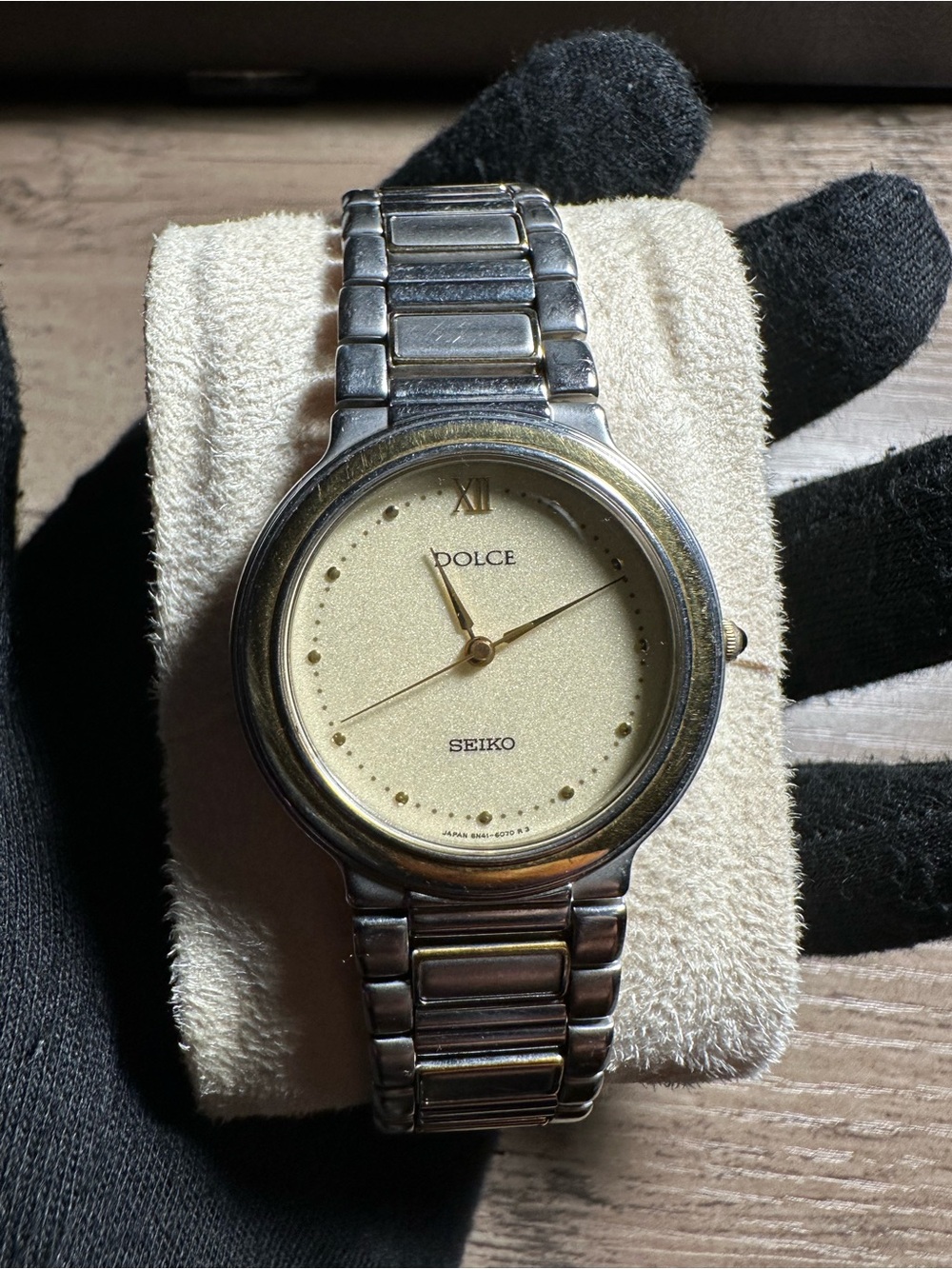 Seiko Dolce Silver Case with Champagne Dial Men's Watch